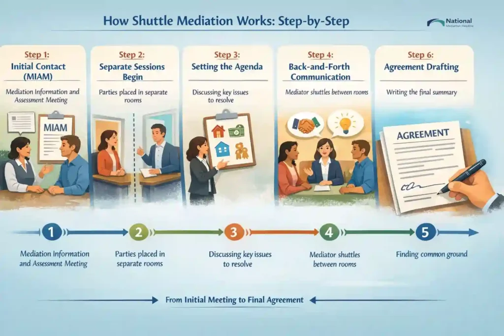 How Shuttle Mediation Works: Step-by-Step Wigan